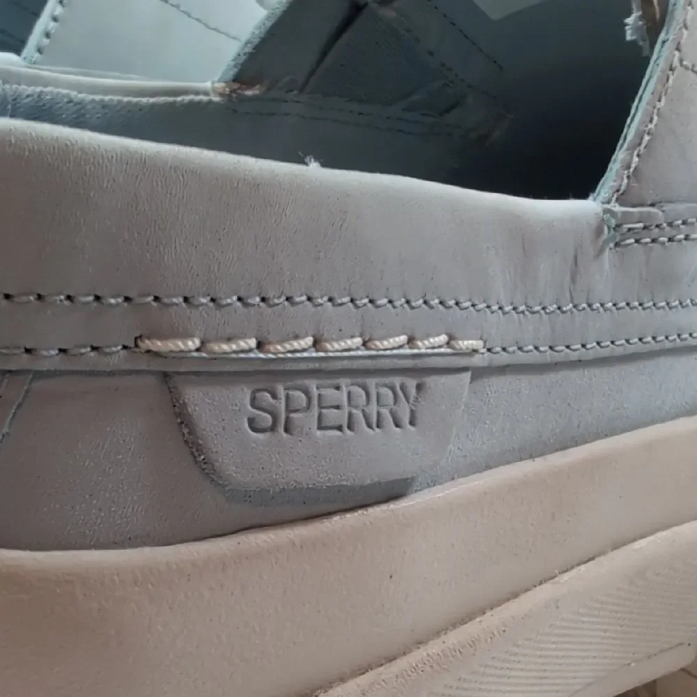 Sperry Women's Baby Blue Platform Leather Boat Shoes